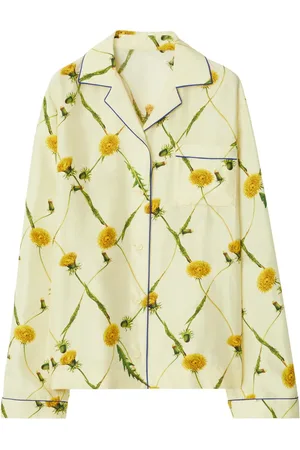 Burberry Dandelion-print silk pyjama shirt