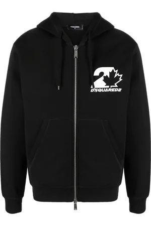 Dsquared2 Logo-print cotton drawstring hoodie