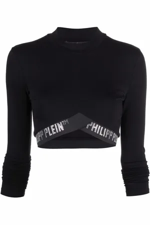 Philipp Plein Logo cotton jogging top