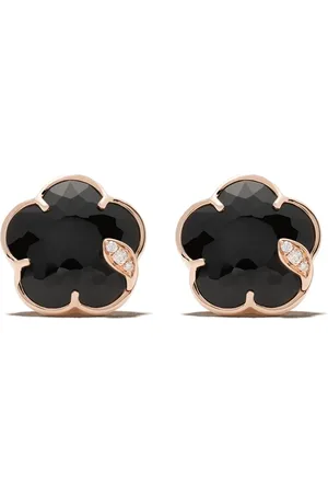 Pasquale Bruni 18kt rose gold Petit Joli onyx and diamond studs