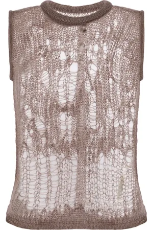 Rick Owens Spider open-knit tank top