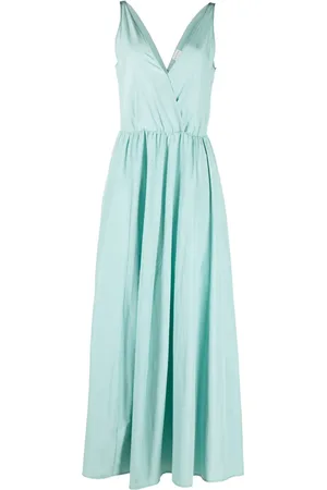 FORTE FORTE V-neck flared maxi dress