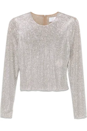 GIUSEPPE DI MORABITO Crystal-embellished top