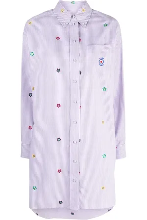 Kenzo Design-embroidered poplin shirtdress