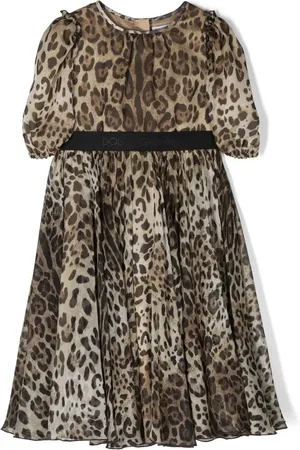 Dolce & Gabbana Animal-print silk dress