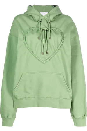 Collina Strada Drawstring heart-detail hoodie