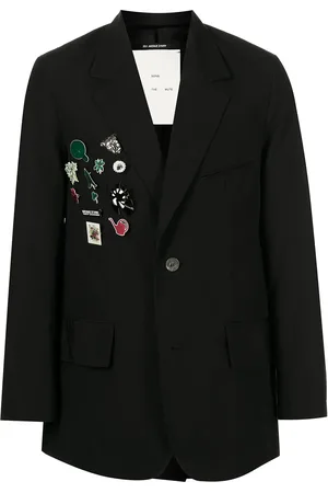 SONG FOR THE MUTE Badge detailing single-breasted blazer