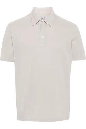 FEDELI Piqué-weave polo shirt