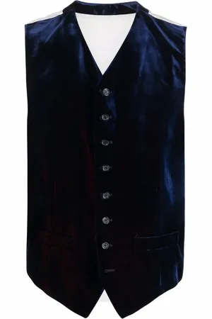 Dolce & Gabbana 2000s velvet panelled waistcoat