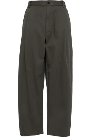 CROQUIS Pleat-detailing tapered trousers