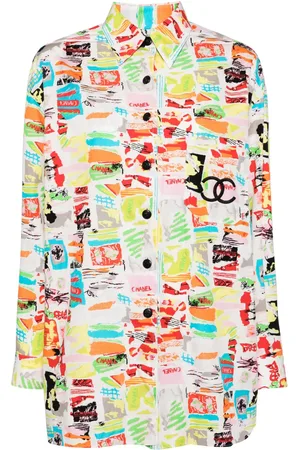 CHANEL 1997 CC graphic-print shirt