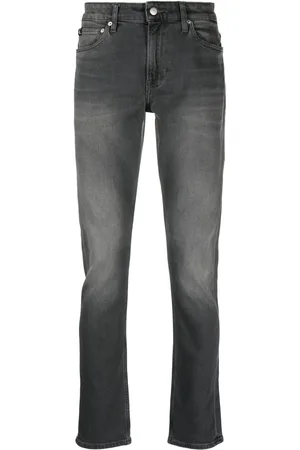 Calvin Klein Faded low-rise slim-fit jeans