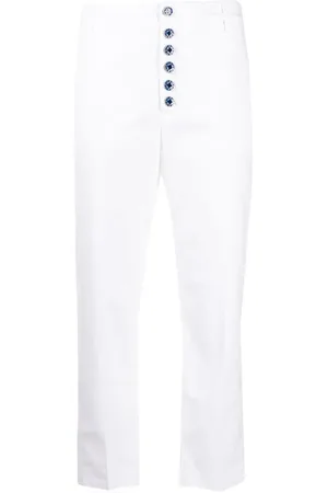Dondup Button-down straight-leg trousers