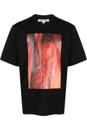 JORDAN LUCA Graphic-print crew-neck cotton T-shirt