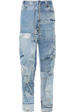 GREG LAUREN Patchwork-design jeans