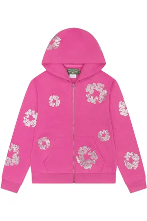 DENIM TEARS Swarovski Wreath " " zip hoodie