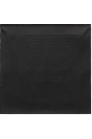 Dolce & Gabbana Jacquard-logo tonal silk scarf