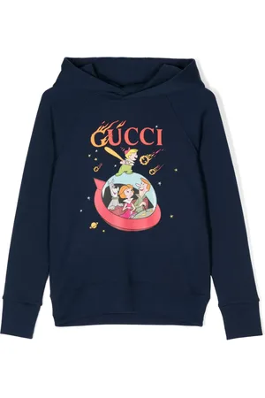 Gucci X Jetsons logo-print cotton hoodie