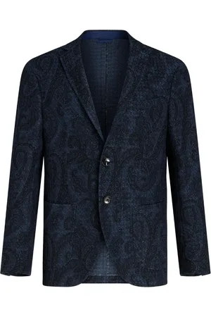 Etro Paisley-print cotton blazer