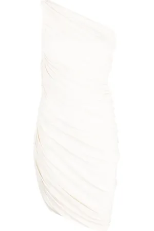 Norma Kamali Draped-design one-shoulder dress