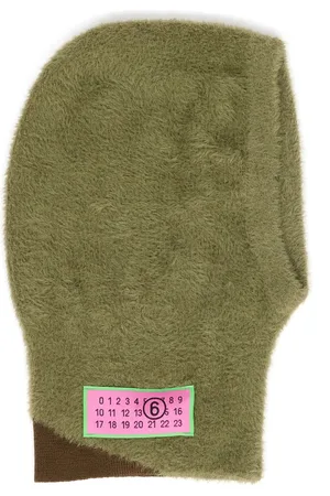 Maison Margiela Numbers-motif textured balaclava