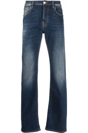 BILLIONAIRE Logo-patch straight-leg denim jeans