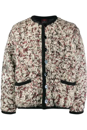 Jean Paul Gaultier Chunky knit collarless jacket