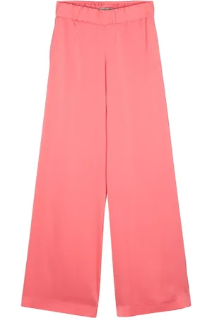 D.EXTERIOR Satin wide trousers