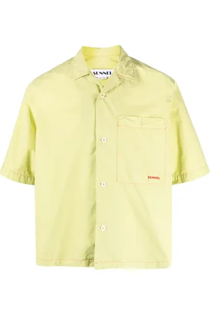 SUNNEI Logo-print crinkled shirt