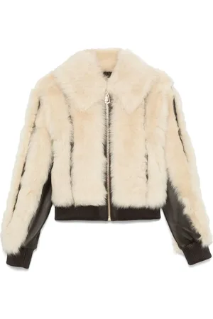 ZIMMERMANN Shearling zip-up jacket