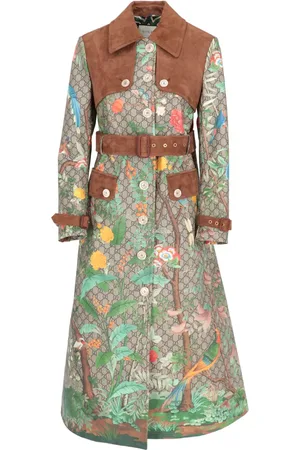 Gucci 2016 floral-motif trench coat