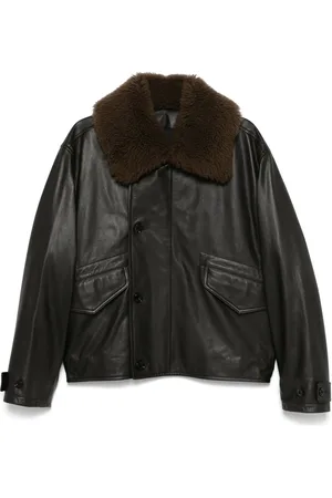 LEMAIRE Leather padded jacket
