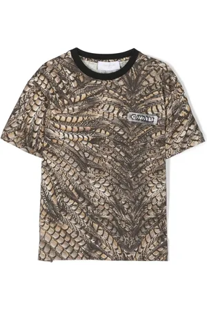 Roberto Cavalli Animal-print cotton T-shirt