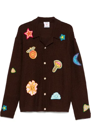 Casablanca Motif crochet shirt