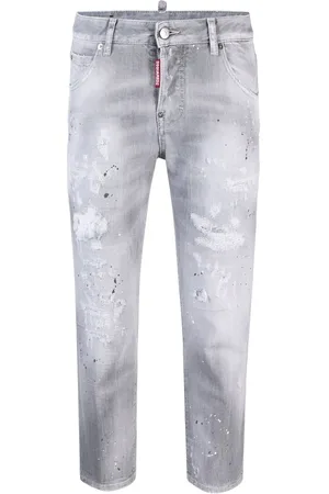Dsquared2 Distressed low-rise cropped jeans