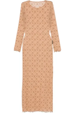 Marine Serre Moonogram mesh dress