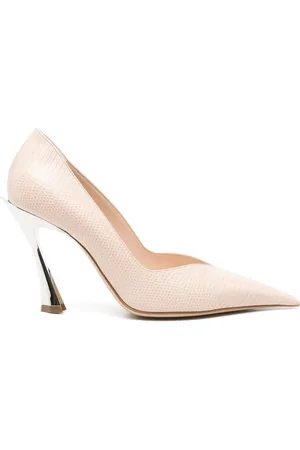 MUGLER 95mm fand-heel leather pumps