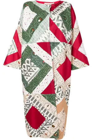 Olympiah Sequin-embellished patchwork cotton-blend kimono