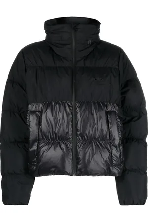 adidas Logo-embroidered padded jacket