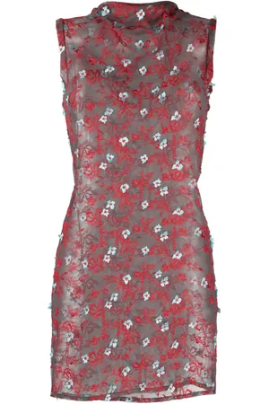 OTTOLINGER Embroidered-detail lace minidress