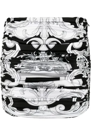 VERSACE Baroque-print mini skirt