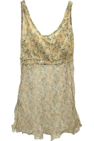 CHANEL 2000s illustration-style print top