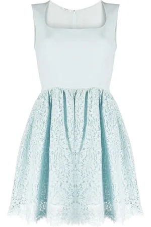 Miu Miu Floral lace-panel minidress