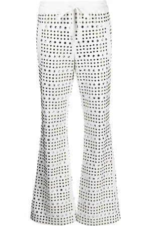Marni Crystal-embellished flared trousers