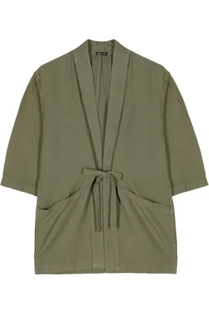 Maharishi Tie-fastening cotton-hemp jacket