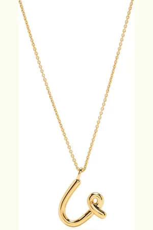 Missoma Curly Molten initial pendant necklace