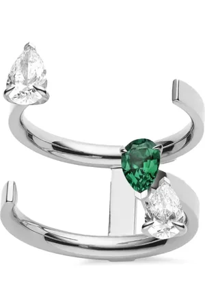 Repossi 18kt white gold Serti sur Vide diamong ring