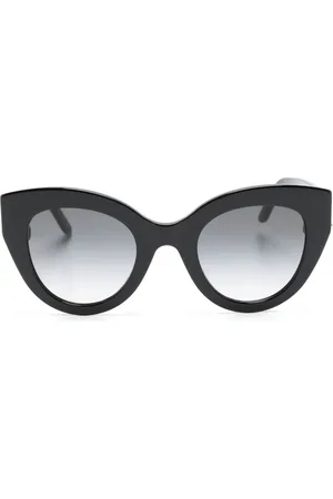Alexander McQueen Skull-charm oversize sunglasses