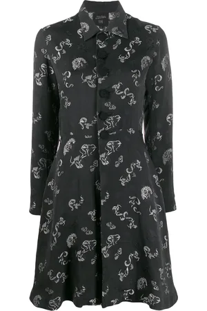 Jean Paul Gaultier 1994 dragon jacquard shirt dress