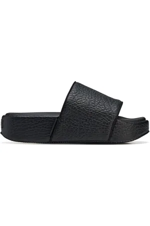 Y-3 Pebbled open-toe slides